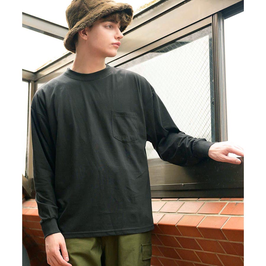 ロンＴ 楽天市場】ロンT ロングTシャツ メンズ トップス 長袖 無地 丸首