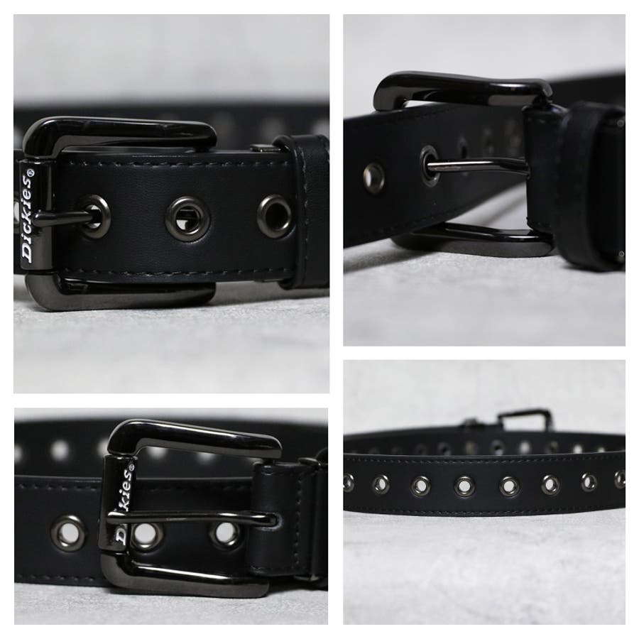 ハトメ ベルト メンズ レザーベルト Dickies ディッキーズ[品番