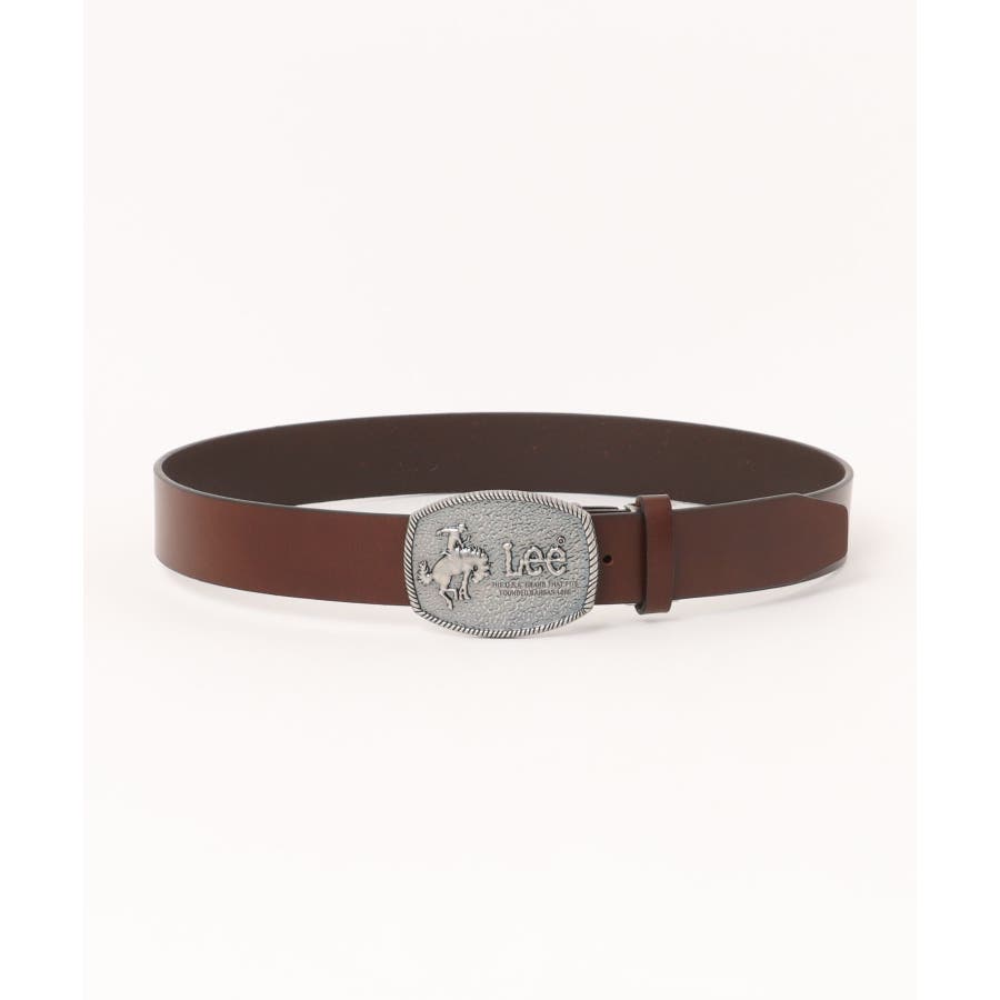 Lee レザートップバックルベルト メンズ ベルト レザー 革 皮 跳ね馬