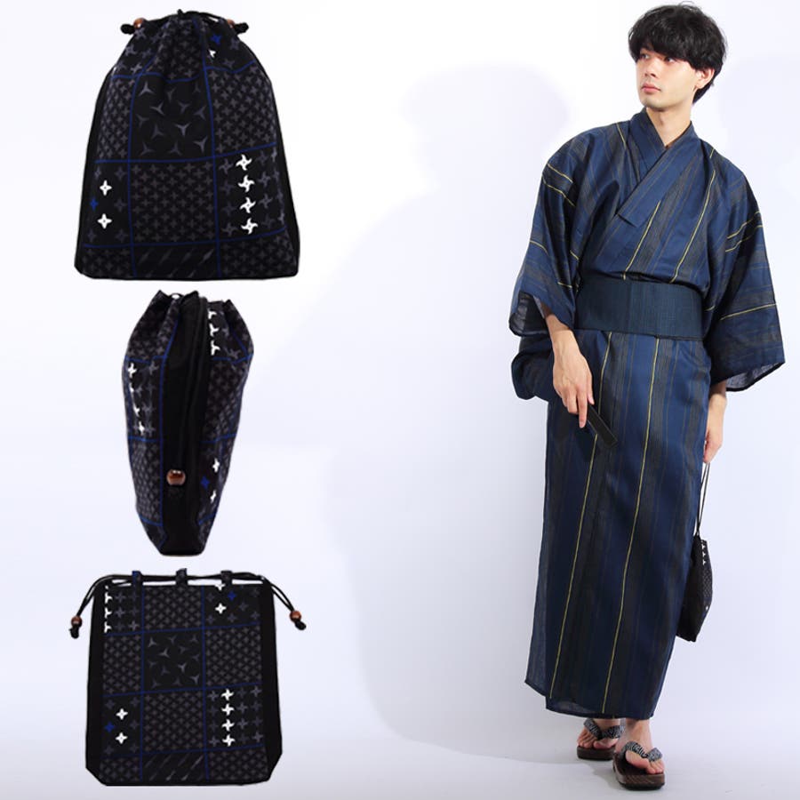 LOVERSHOUSE  浴衣巾着つき 楽天市場】(柄巾着) メール便{P24} 巾着 浴衣 巾着袋 きんちゃく