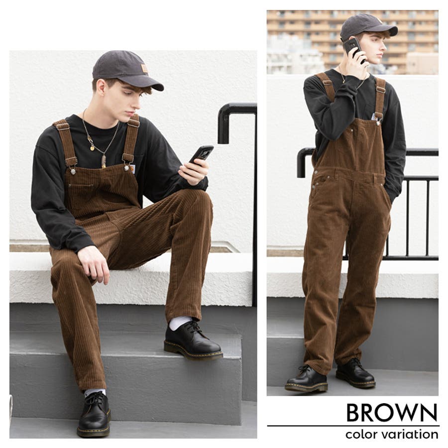 オーバーオール メンズ コーデュロイ[品番：EH000005401]｜8（eight