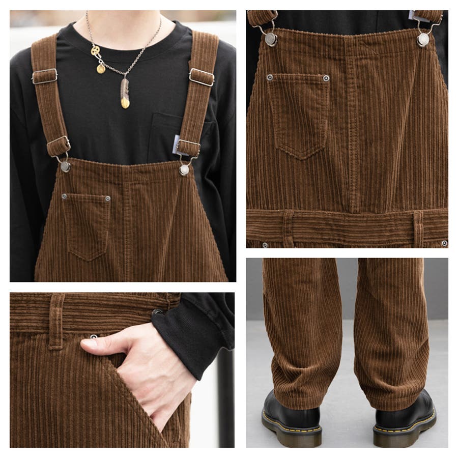 オーバーオール メンズ コーデュロイ[品番：EH000005401]｜8（eight