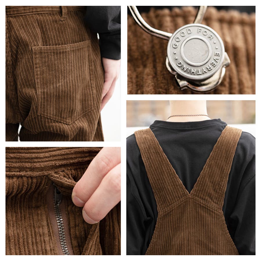 オーバーオール メンズ コーデュロイ[品番：EH000005401]｜8（eight