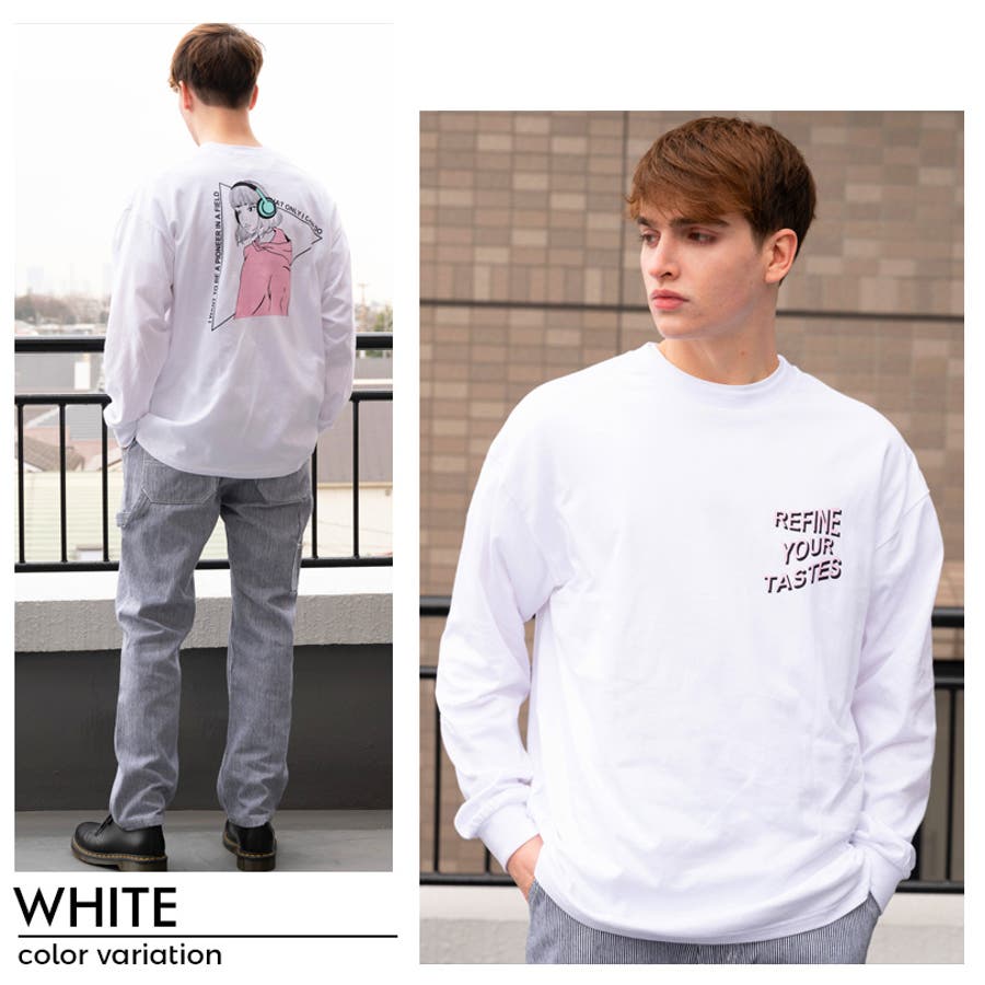 ビッグロングTシャツ メンズ ロンT[品番：EH000005464]｜8