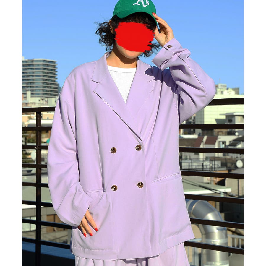 ダブルブレストジャケット テーラードジャケット セットアップ可[品番