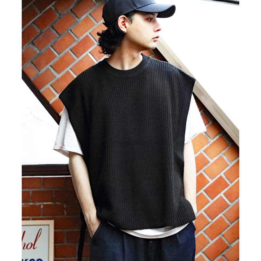 セパレートニットベスト ニット メンズ[品番：EH000005869]｜8