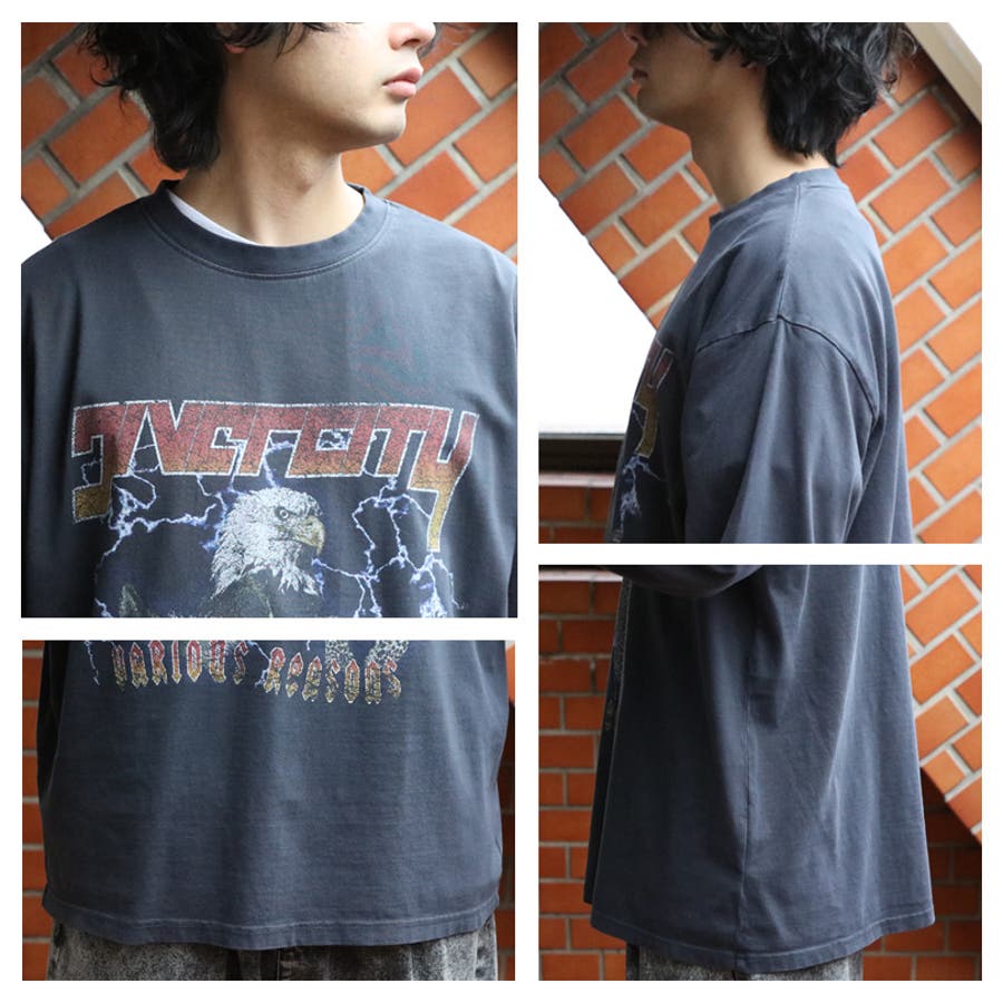 ロングTシャツ メンズ ロンT ハードグラフィック [品番