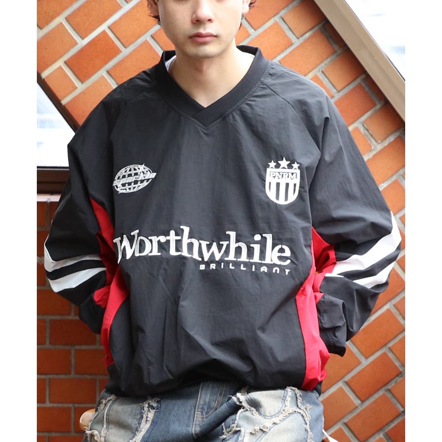 ユニホーム風 ナイロンプルオーバー メンズ レディース ストリート