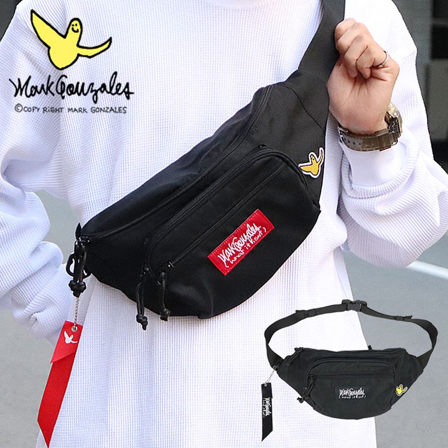 マークゴンザレス ボックスロゴ ウエストバッグ[品番