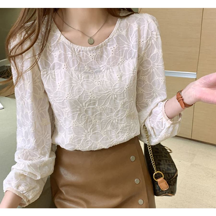 花柄レースブラウス 品番 Abiw Diosfront ディオスフロント のレディースファッション通販 Shoplist ショップリスト
