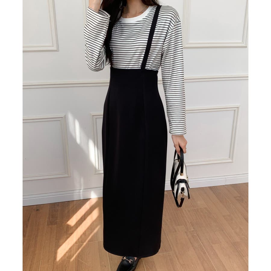 ANAYI（アナイ）の「タフタギャザーサスペンダー スカート