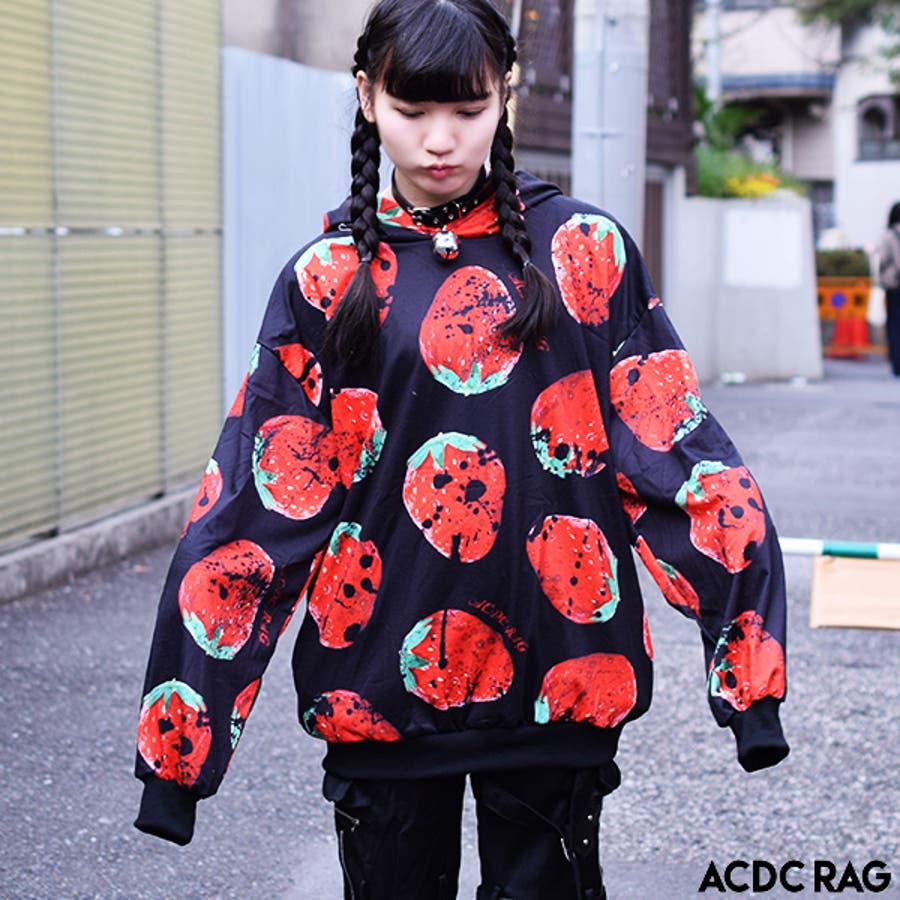 イチゴbigパーカー 原宿系 ファッション 品番 Acdw Acdcrag エーシーディーシーラグ のレディースファッション 通販 Shoplist ショップリスト