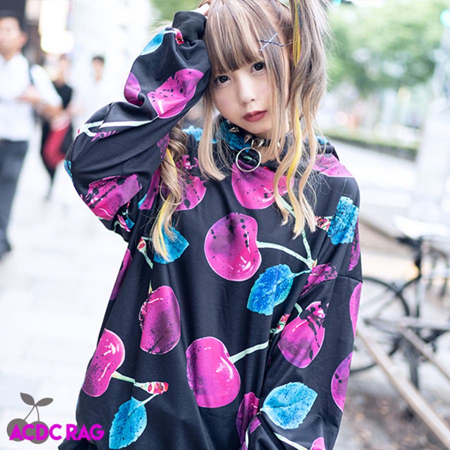 チェリー Bigパーカー 原宿系 品番 Acdw Acdcrag エーシーディーシーラグ のレディースファッション通販 Shoplist ショップリスト