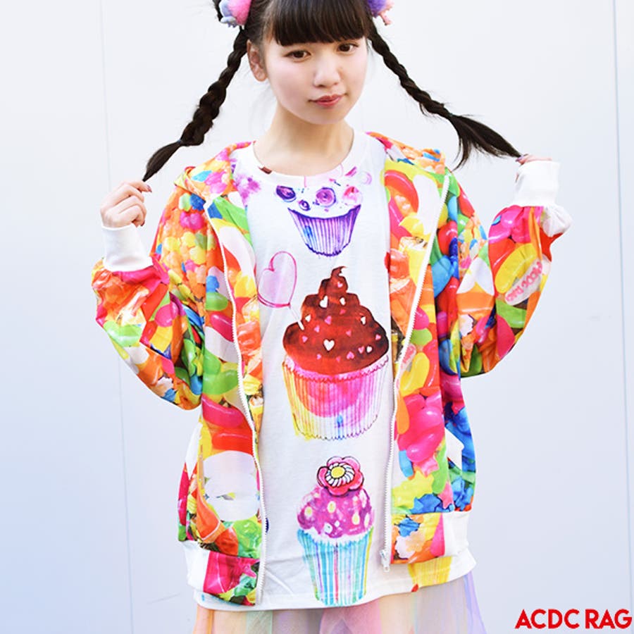 Popキャンディーzipパーカー 原宿系 ファッション 品番 Acdw Acdcrag エーシーディーシーラグ のレディースファッション通販 Shoplist ショップリスト
