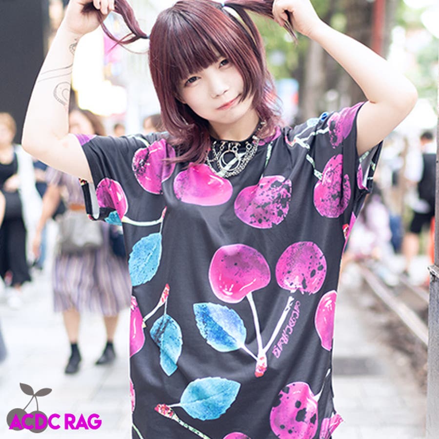 チェリー Tシャツ 原宿系 品番 Acdw Acdcrag エーシーディーシーラグ のレディースファッション通販 Shoplist ショップリスト
