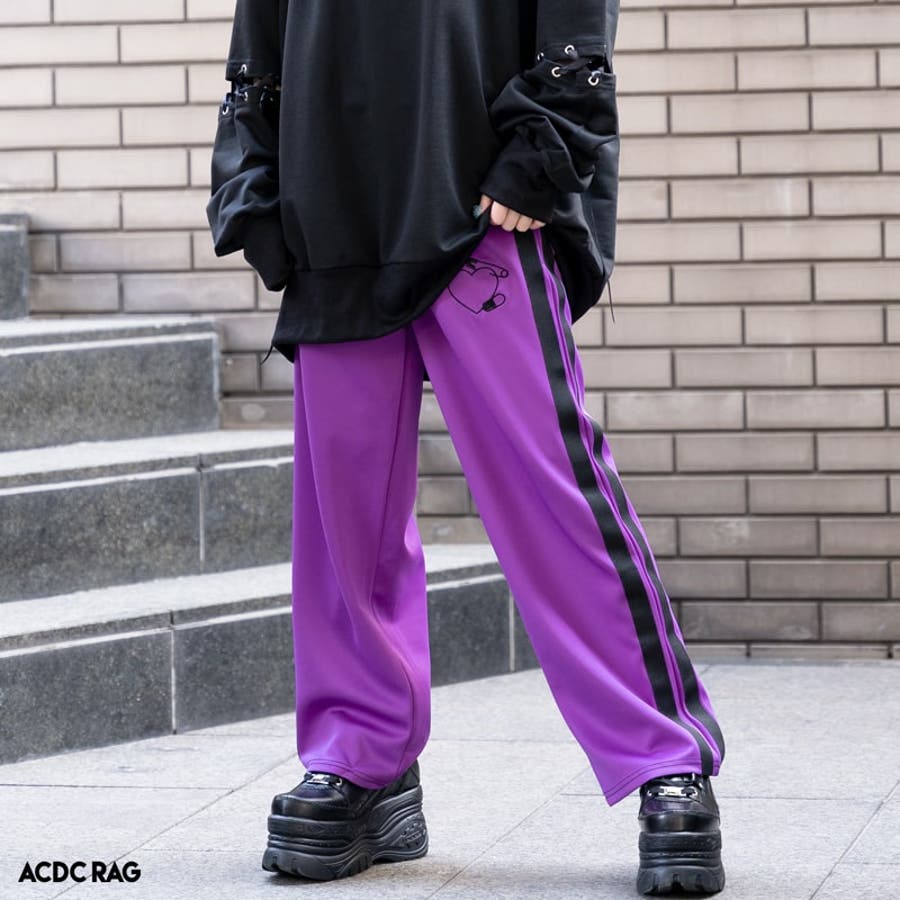 安心 ジャージパンツ パープル[品番：ACDW0002614]｜ACDCRAG
