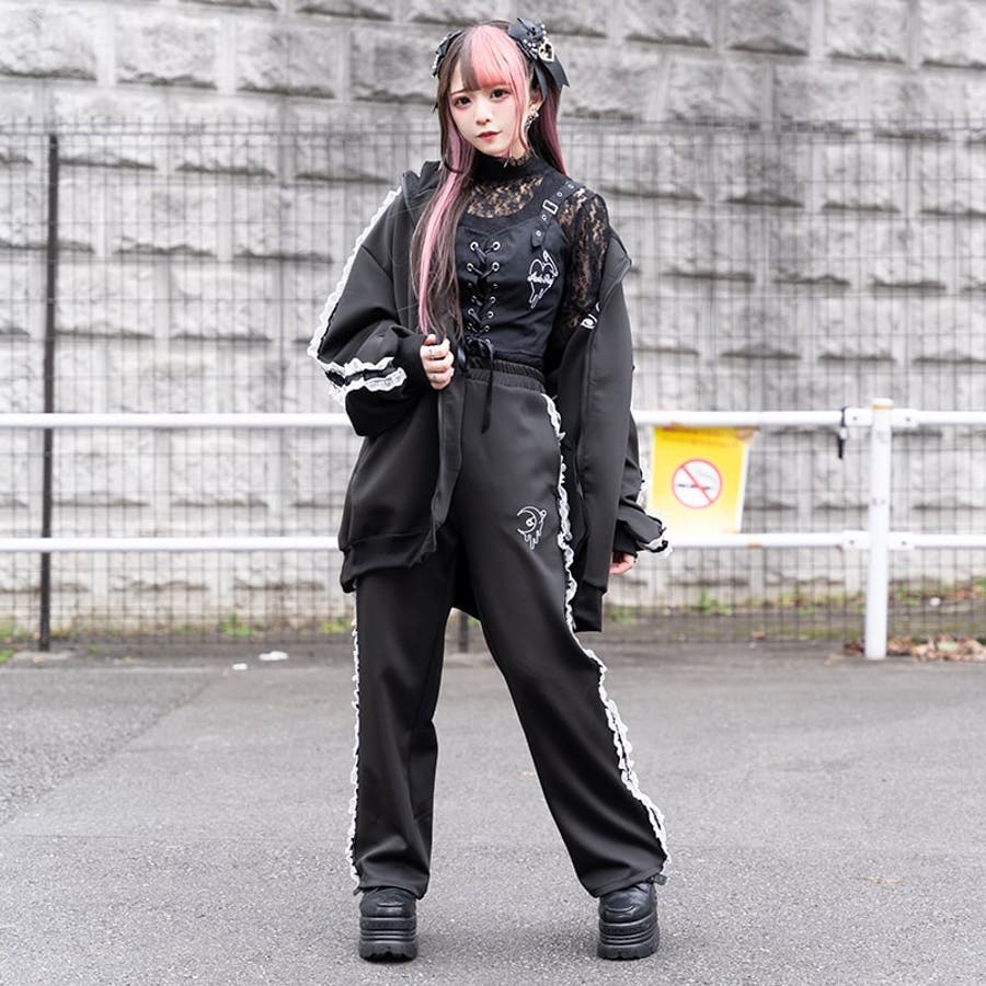 月 ジャージパンツ BK[品番：ACDW0002689]｜ACDCRAG（エーシー