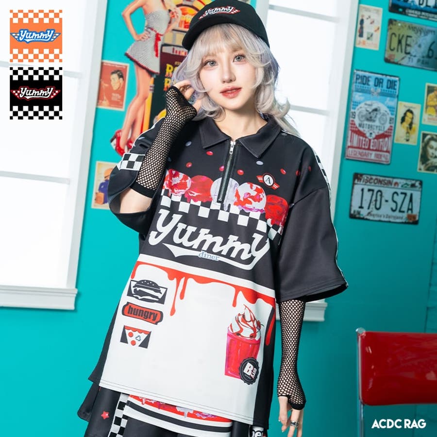 Yummy ハーフZIPシャツ Tシャツ[品番：ACDW0002870]｜ACDCRAG
