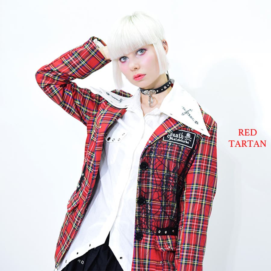 PUNKSクロスジャケット 原宿系 ファッション[品番：ACDW0001610 