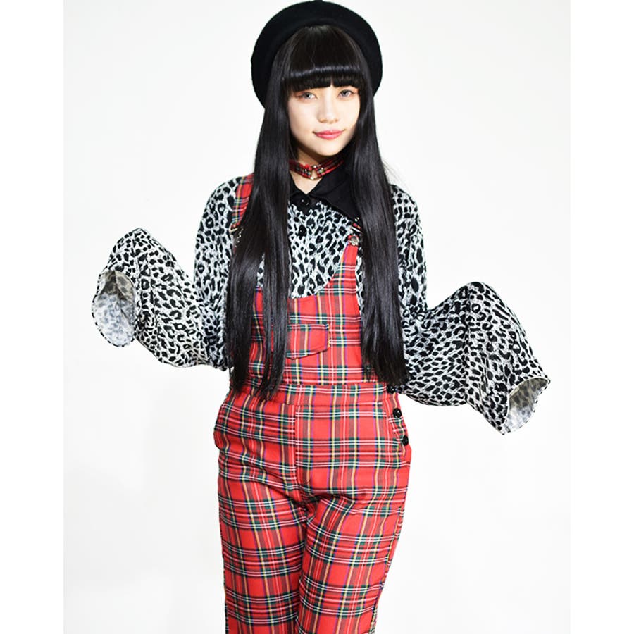 ロバパンタローネ　赤チェック KOサロペット チェック 赤[品番：ACDW0001476]｜ACDCRAG