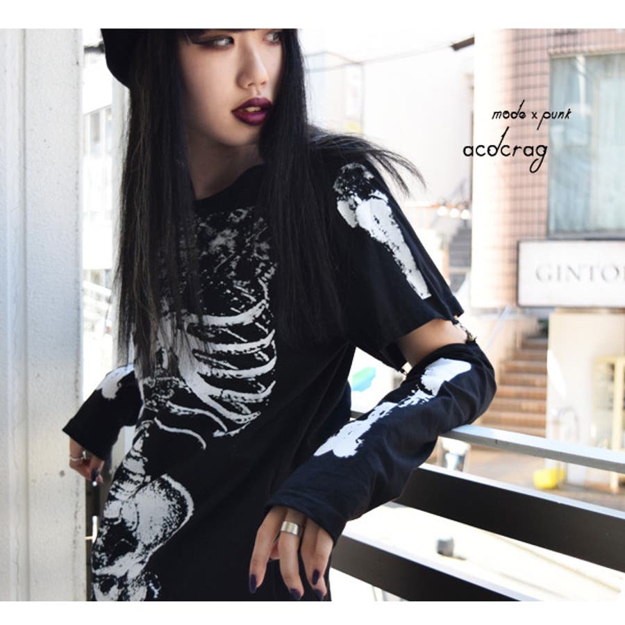 レントゲン ロングTシャツ Tシャツ[品番：ACDW0000504]｜ACDCRAG