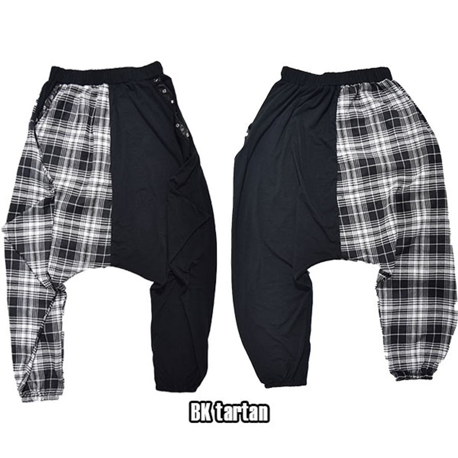 アシメタータンサルエルパンツ タータンチェック タータン[品番