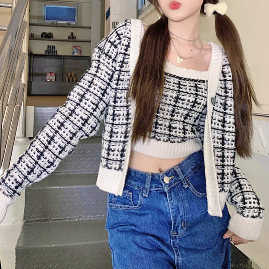 アディアム ADEAM サンドベージュ COCO TWEED TOP ツイード