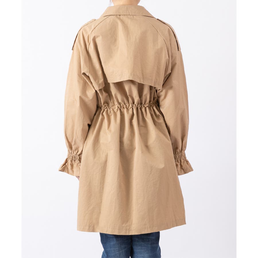 細見えデザイン ウエスト絞り袖シャーリングトレンチコート 春 夏 品番 Adew Ad Thie アドティエ のレディースファッション通販 Shoplist ショップリスト