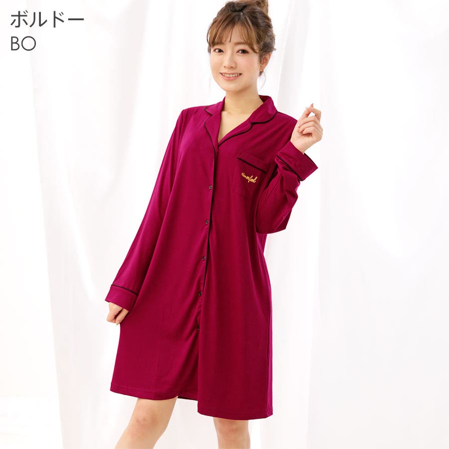 無地 ワンピース パジャマ 上下セット 品番 Sk Aimerfeel エメフィール のレディースファッション通販 Shoplist ショップリスト