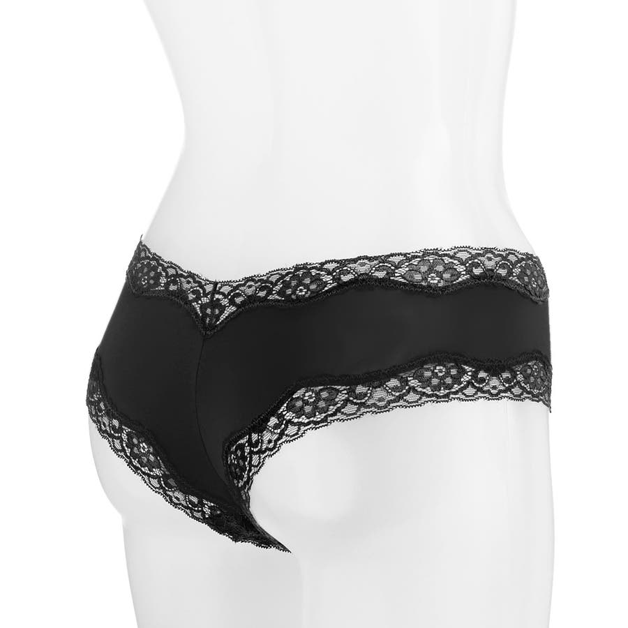 エメフィール♡バックリボン　レース　ショーツ　バイオレット　パンティ aimer feel - エメフィール❤️バックリボン ショーツ パンティ