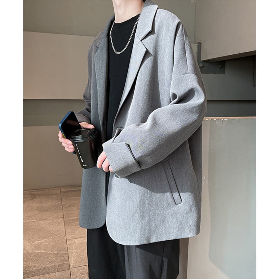 薄手テーラードジャケット 韓国ファッション メンズ[品番：XT000004464]｜aimoha men（アイモハ）のメンズ ファッション通販｜SHOPLIST（ショップリスト）