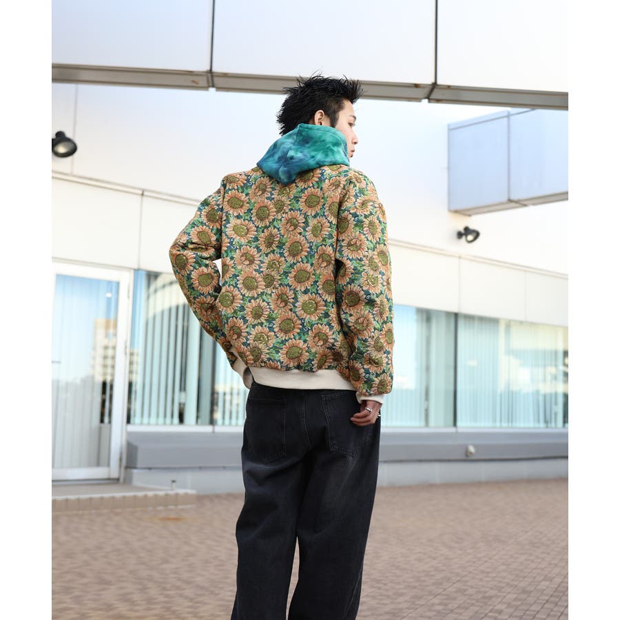 【2024福袋】 HOOK -original- ひまわり総柄ジャカードブルゾン[品番：XT000010411]｜HOOK（フック ）のメンズファッション通販｜SHOPLIST（ショップリスト） ジャケット・アウター
