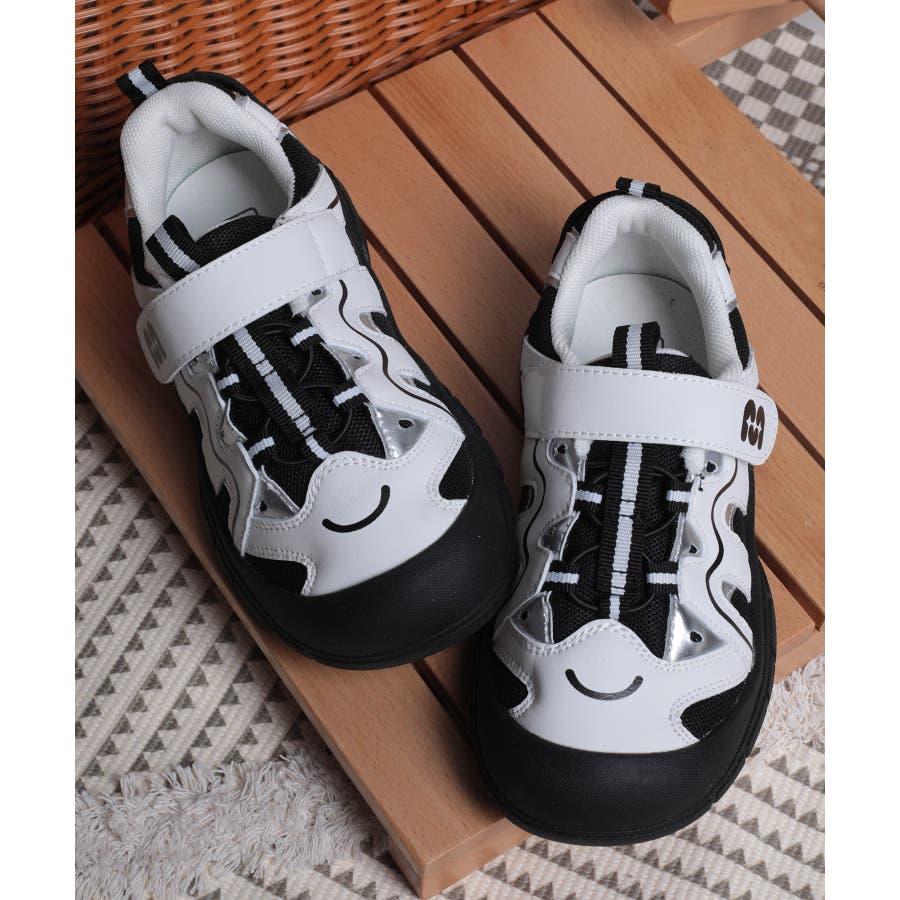 shoes365】子供用多層パッチワークデザインスニーカー[品番