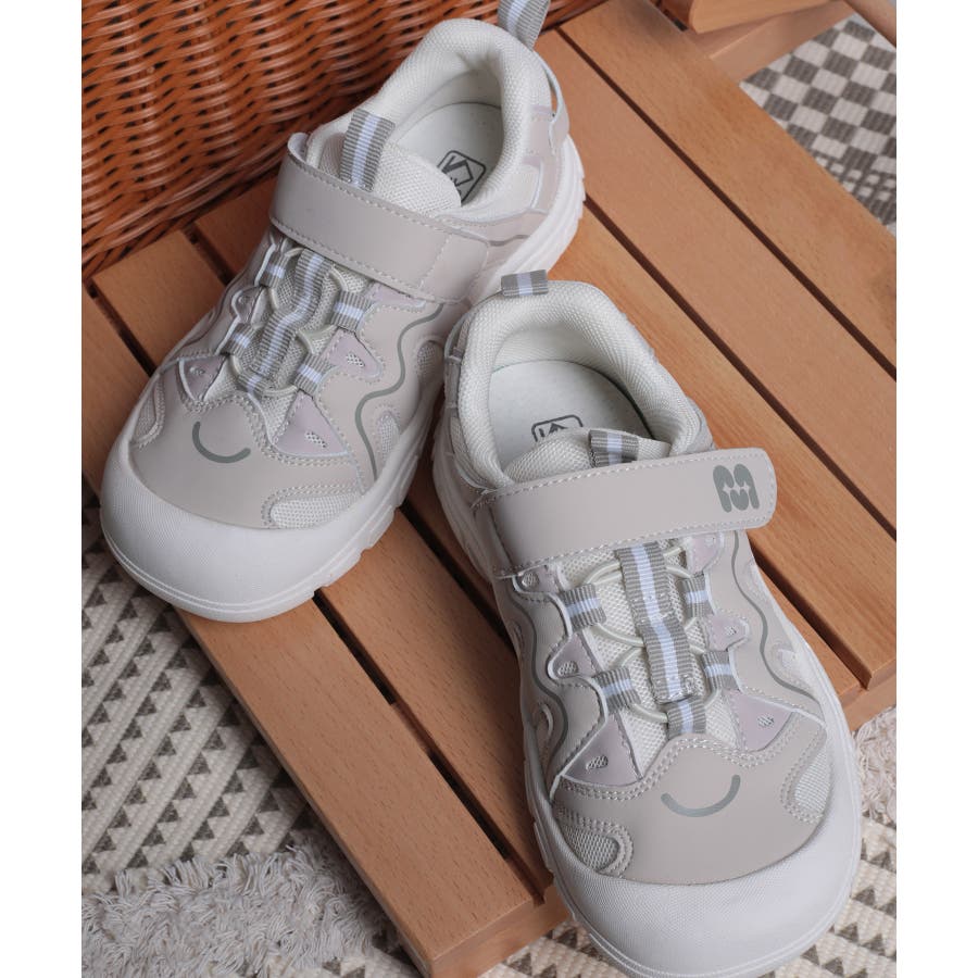 shoes365】子供用多層パッチワークデザインスニーカー[品番