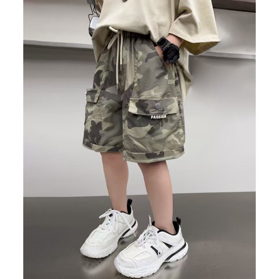 aimoha-KIDS-】迷彩柄ショートパンツ[品番：XT000013526]｜aimoha kids