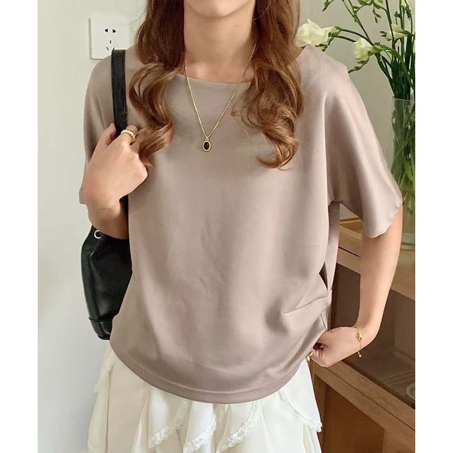 【ついに再販開始！】 シンプルクルーネック半袖カットソー[品番：XT000013681 140（135～144cm）