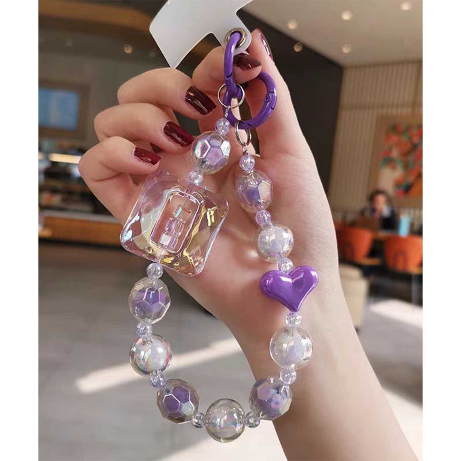 HOOK】for girls キラキラビーズスマホストラップ[品番：XT000014369