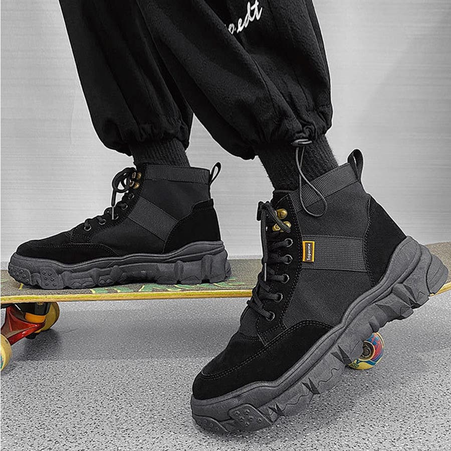 ハイソール厚底レースアップハイカットスニーカー[品番：XT000005134