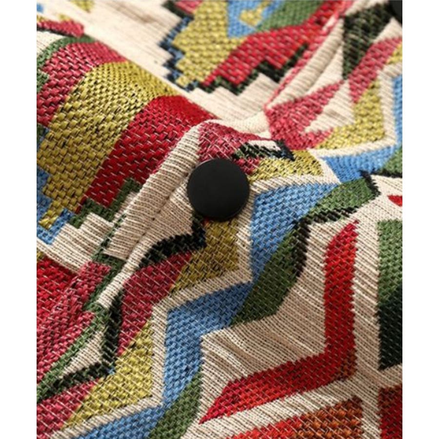 幾何学模様ゴブランブルゾン ブルゾン メンズ[品番：XT000004685