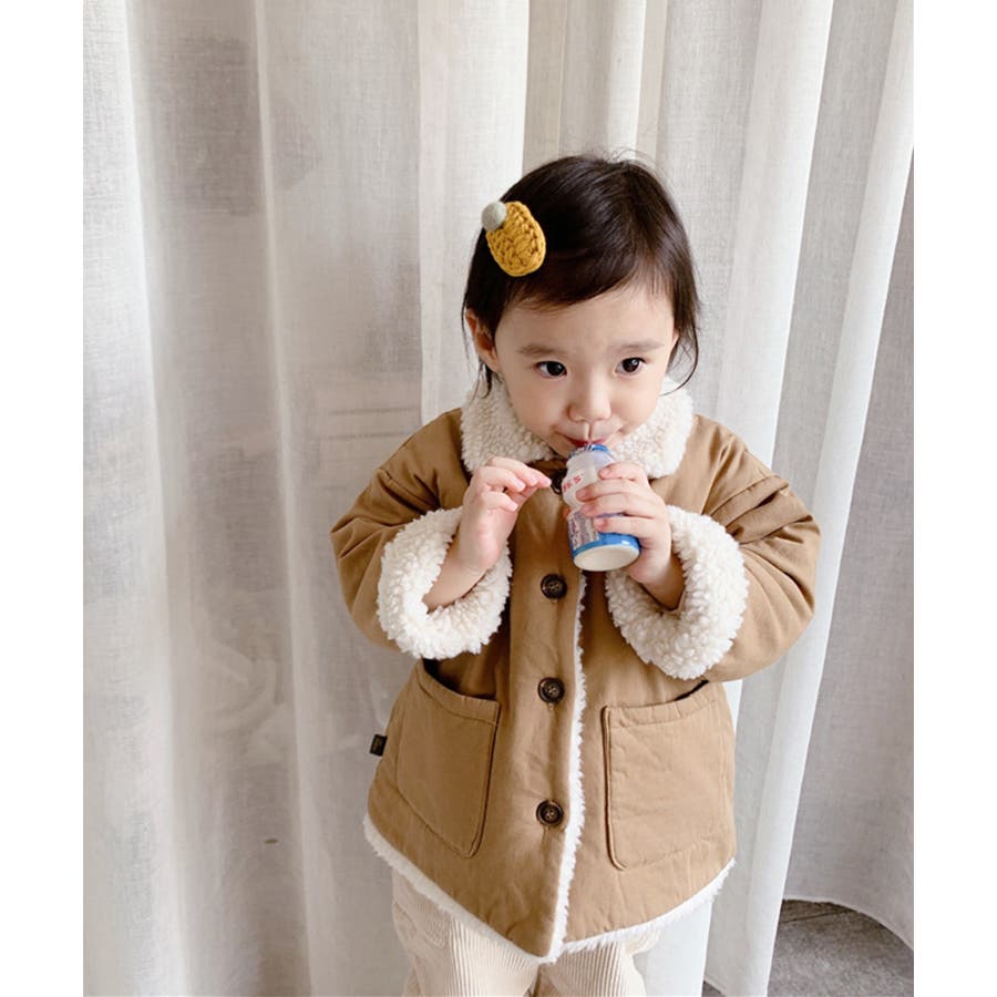 韓国子供服 Thelala ザララ ボアジャケット M 出群 韓国子供服 Thelala ザララ ボアジャケット M 出群
