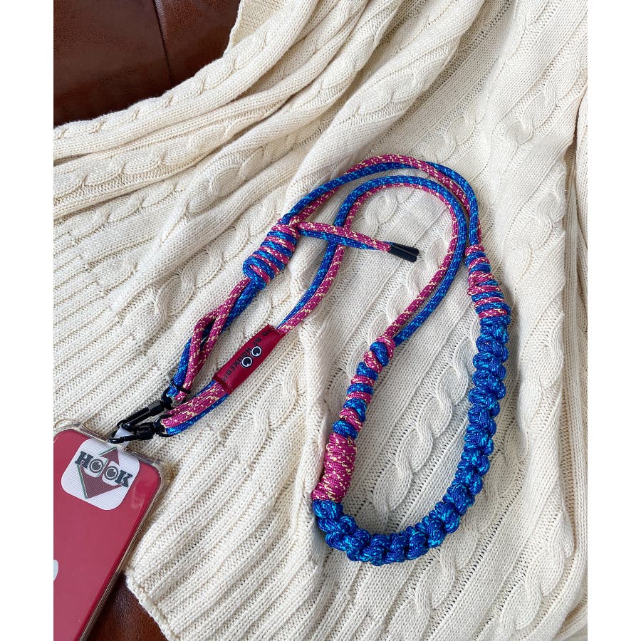 HOOK -original- マルチ編みスマホショルダー[品番：XT000011208