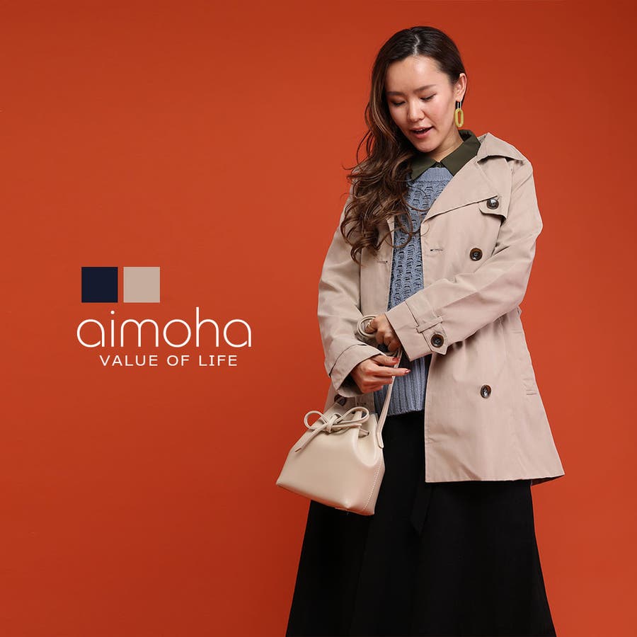 トレンチコート ショート トレンチ 品番 Xt Aimoha アイモハ のレディース ファッション通販 Shoplist ショップリスト