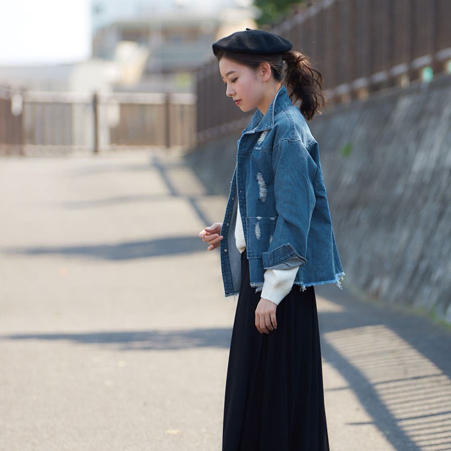IRENE アイレネ フリンジ 切りっぱなし デニム ジャケット G