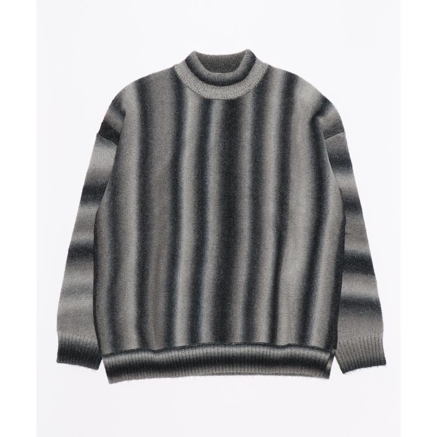 マルチストライプ ニットセーター ニット[品番：XT000006158]｜aimoha