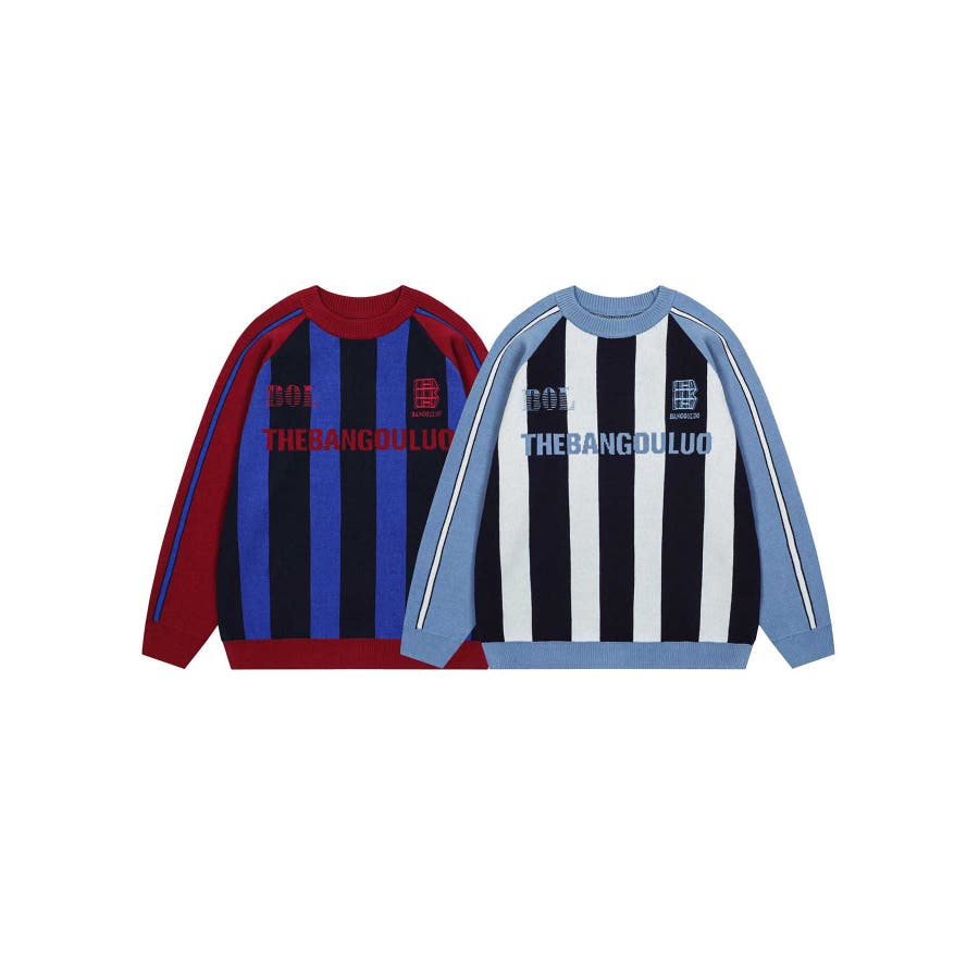 HOOK -select- ユニフォーム風ストライプニット【AW】[品番