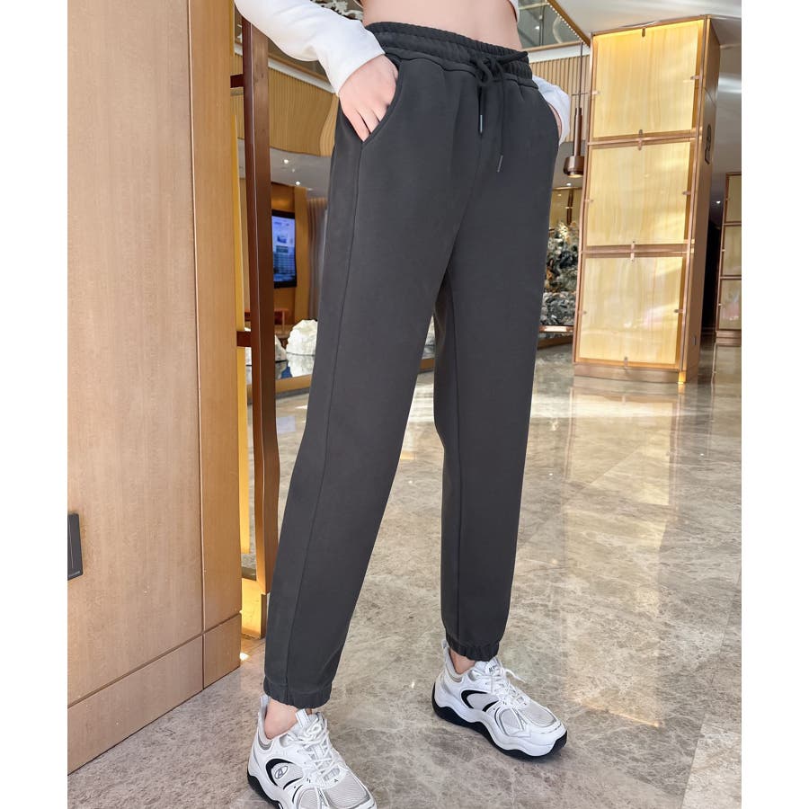 ハイウエストスウェットジョガーパンツ スウェットパンツ[品番