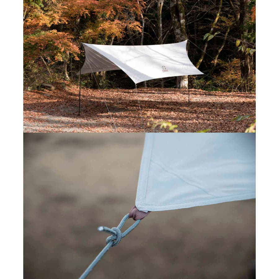 NINEHILLS ヘキサタープ YOGAI サンド (4人用) タープテント