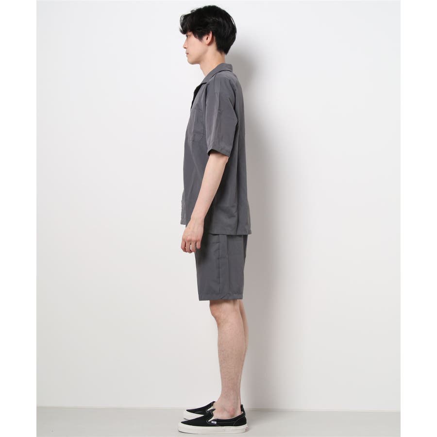 セットアップ ビッグシルエットロング丈半袖シャツ＆タック