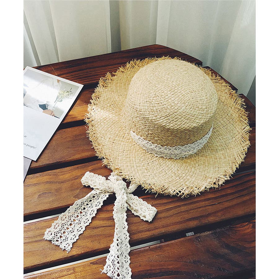 レース紐麦わらハット 麦わら帽子 レディース 品番 Xt Aimoha アイモハ のレディースファッション通販 Shoplist ショップリスト