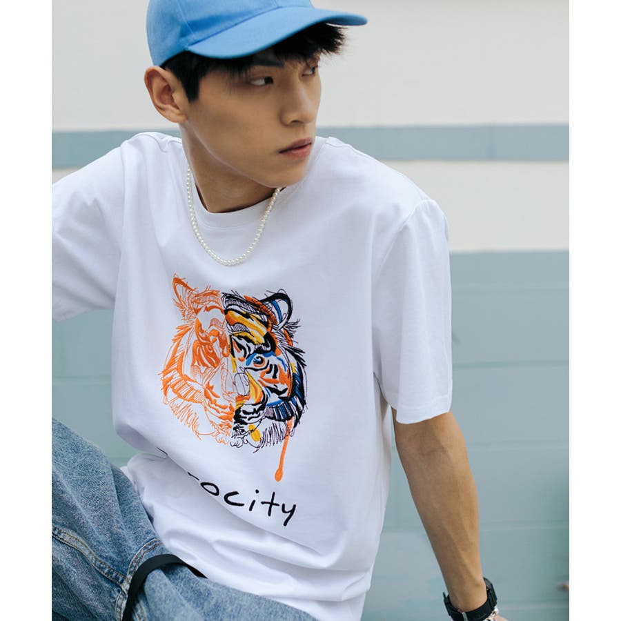 【COOGI】Tiger 刺繍 Tシャツ☆L☆ブラック